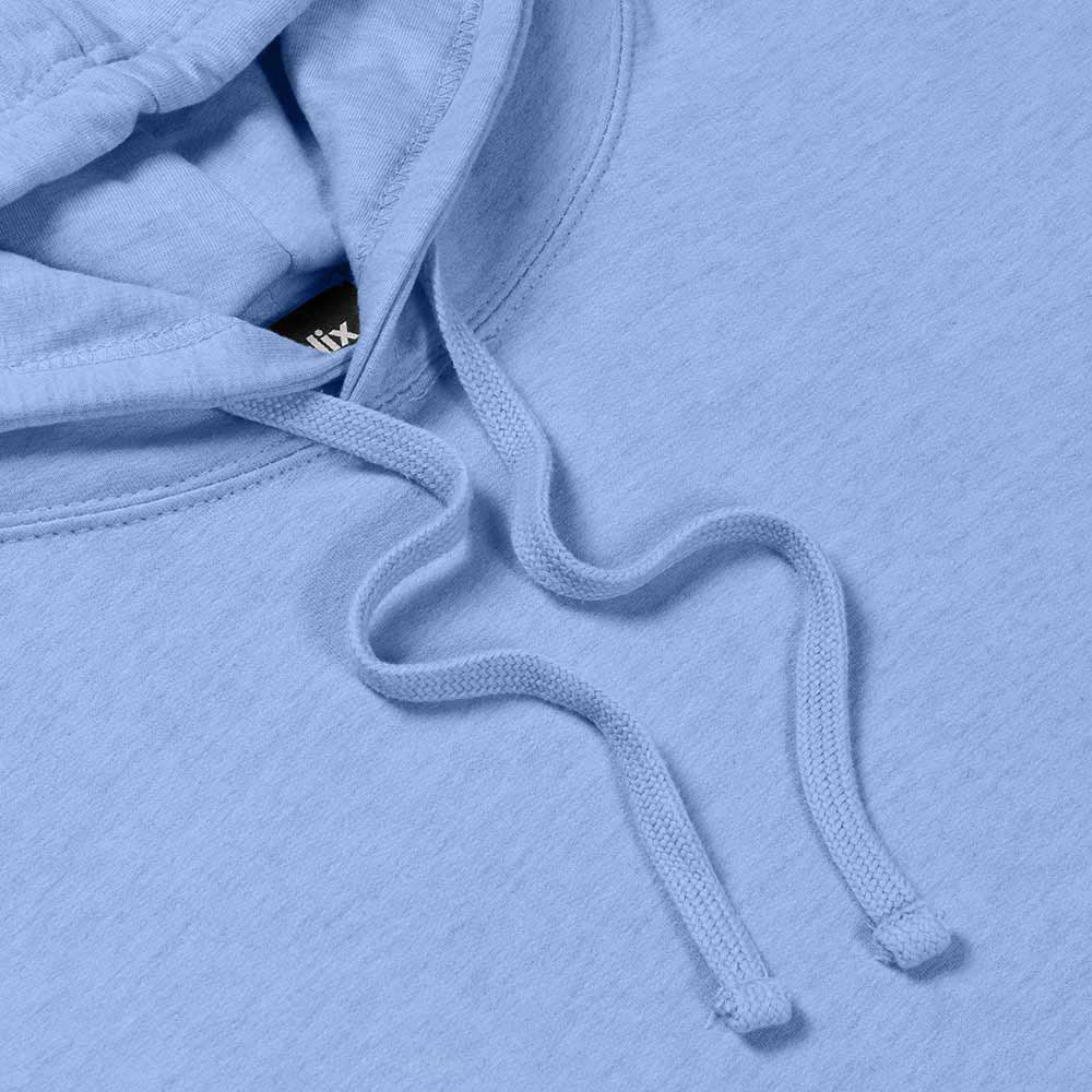 Dalix Womens Heartly Ghost Hooded Fleece Sweatshirt Long Sleeve Hoodie Drawcord Fall in Blue S Small