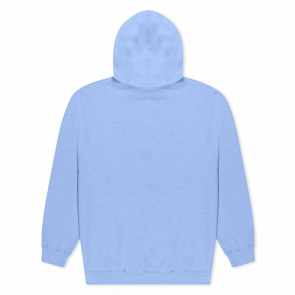 Dalix Womens Heartly Ghost Hooded Fleece Sweatshirt Long Sleeve Hoodie Drawcord Fall in Blue S Small