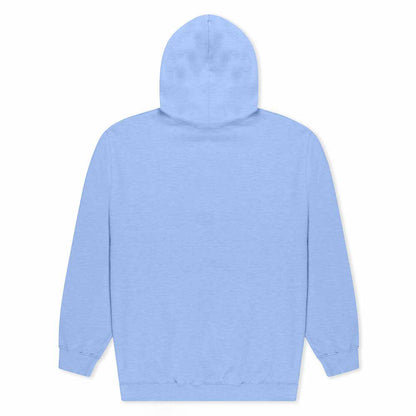 Dalix Womens Heartly Ghost Hooded Fleece Sweatshirt Long Sleeve Hoodie Drawcord Fall in Blue S Small