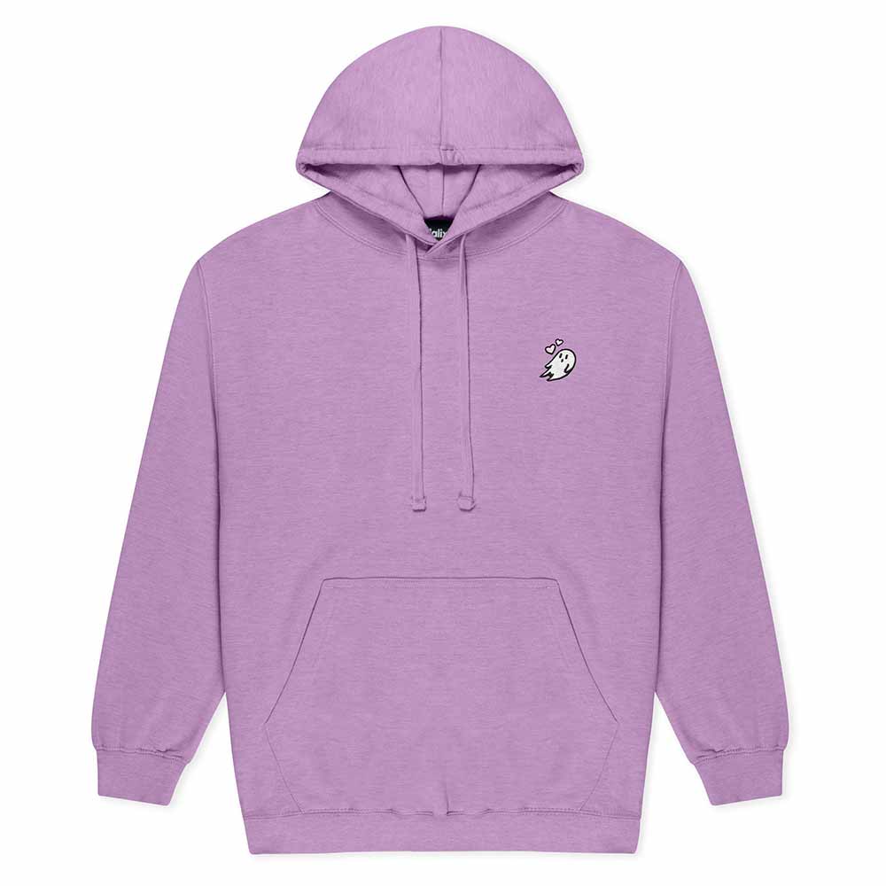 Dalix Womens Heartly Ghost Midweight Hooded Sweatshirt