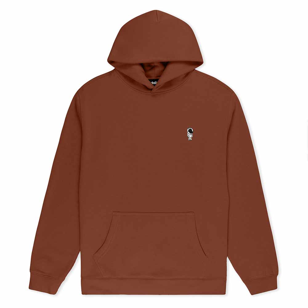 Dalix Astronaut Relaxed Midweight Fleece Pullover Hoodie