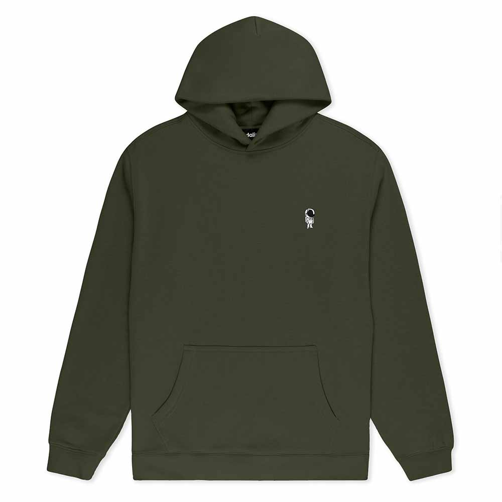 Dalix Astronaut Relaxed Midweight Fleece Pullover Hoodie