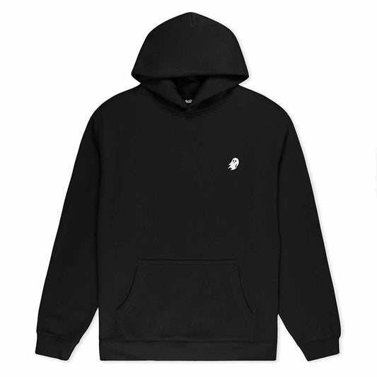 Dalix Ghost Relaxed Fit Midweight Fleece Pullover Hooded Sweatshirt Mens in Black S Small