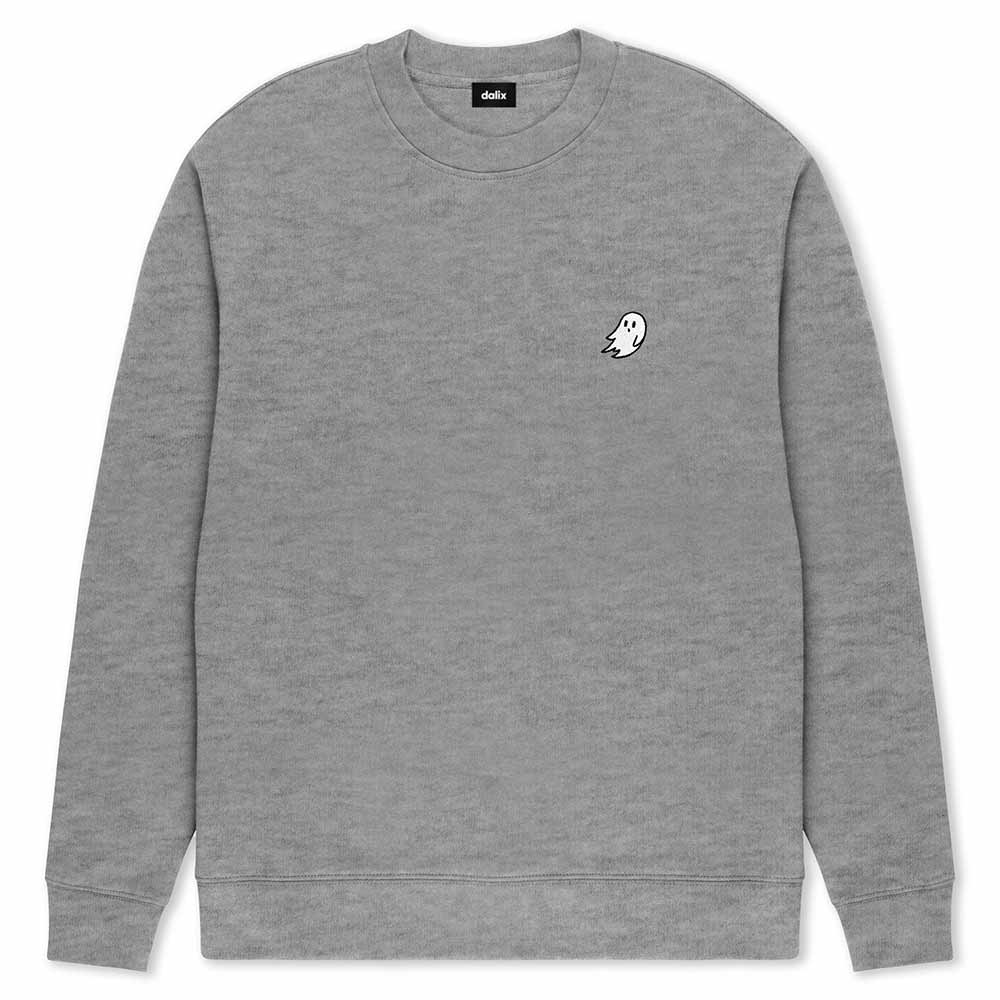 Dalix Ghost Relaxed Fit Midweight Fleece Crewneck Sweatshirt Mens in Pine Green S Small