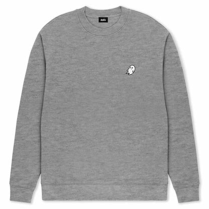 Dalix Ghost Relaxed Fit Midweight Fleece Crewneck Sweatshirt Mens in Pine Green S Small