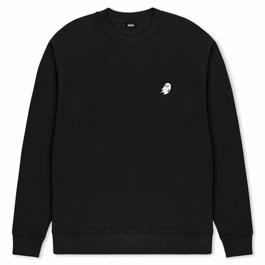 Dalix Ghost Regular Fit Fleece Long Sleeve Pullover Hooded Sweatshirt Mens in Black S Small