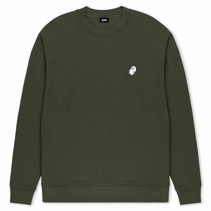 Dalix Ghost Relaxed Midweight Fleece Crewneck Sweatshirt