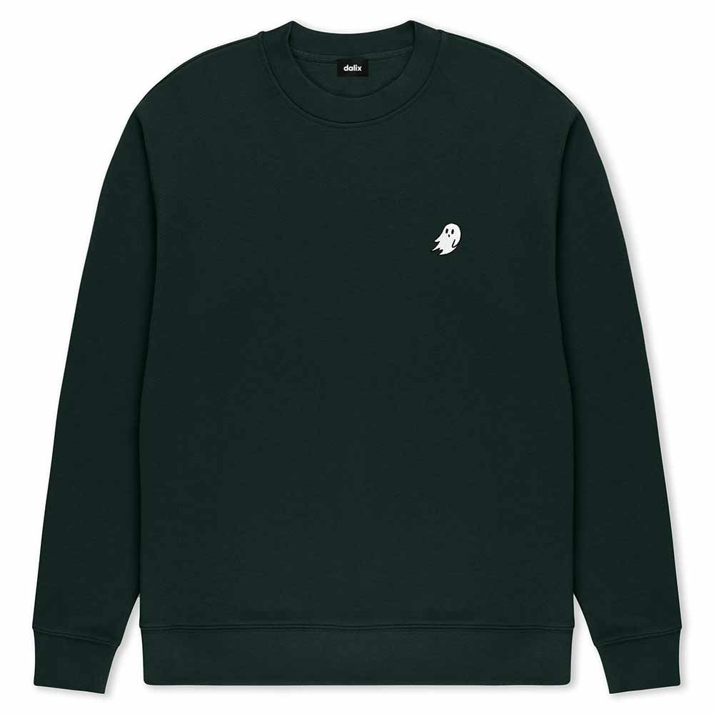 Dalix Ghost Relaxed Midweight Fleece Crewneck Sweatshirt