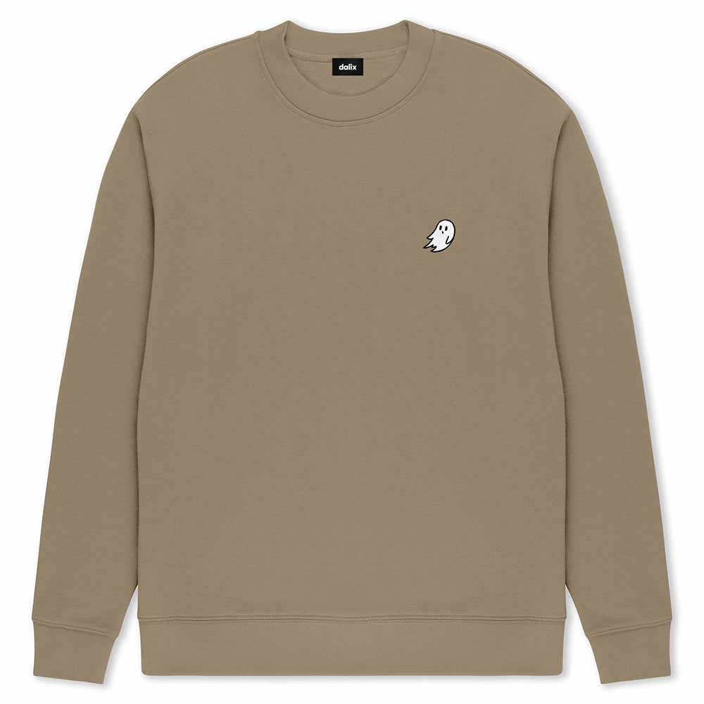 Dalix Ghost Relaxed Midweight Fleece Crewneck Sweatshirt