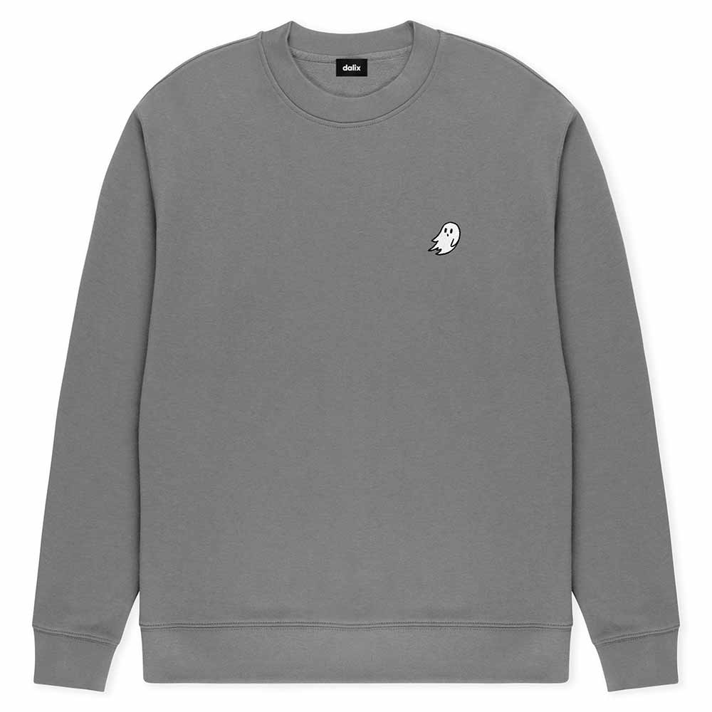 Dalix Ghost Relaxed Midweight Fleece Crewneck Sweatshirt