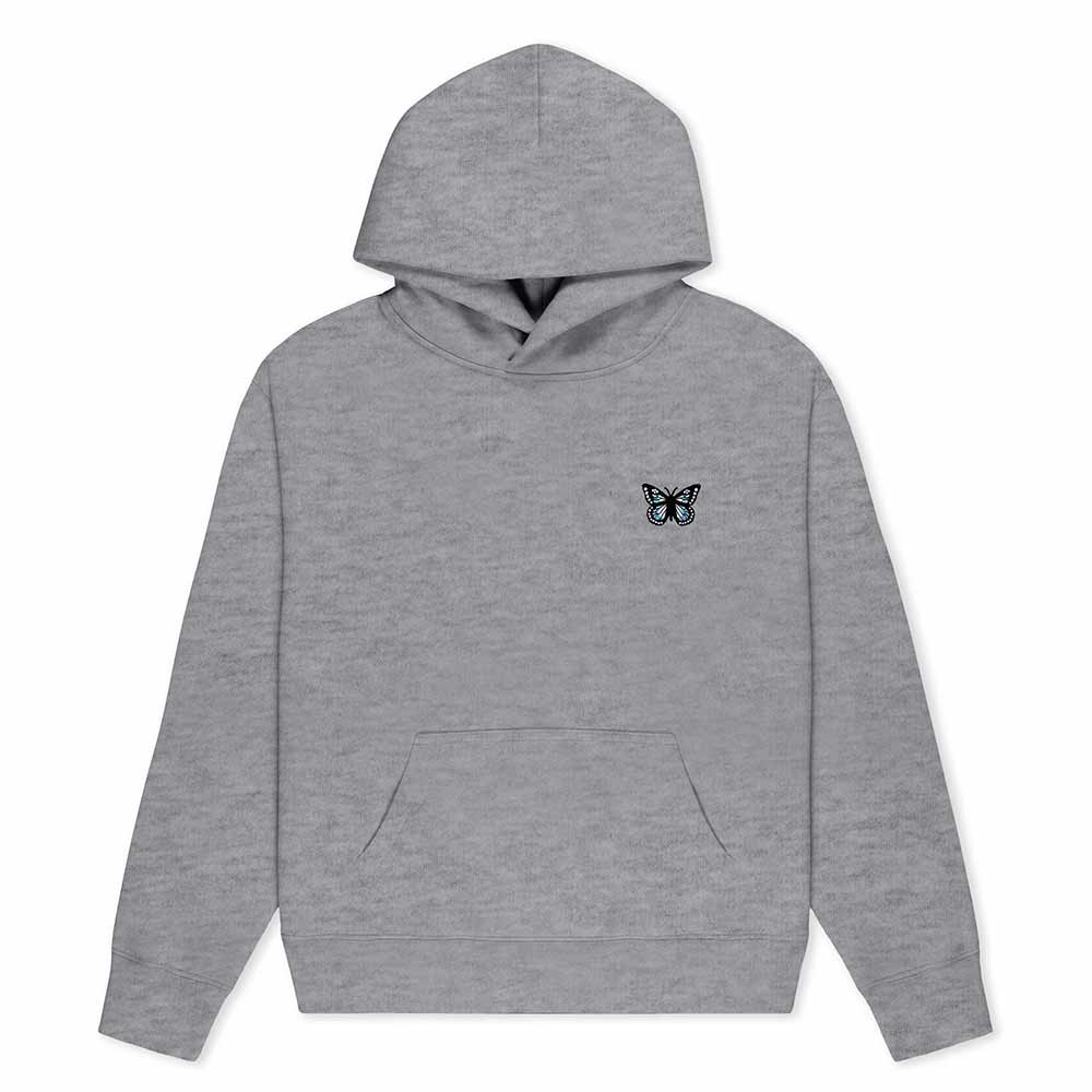 Dalix Butterfly Relaxed Midweight Fleece Pullover Hoodie