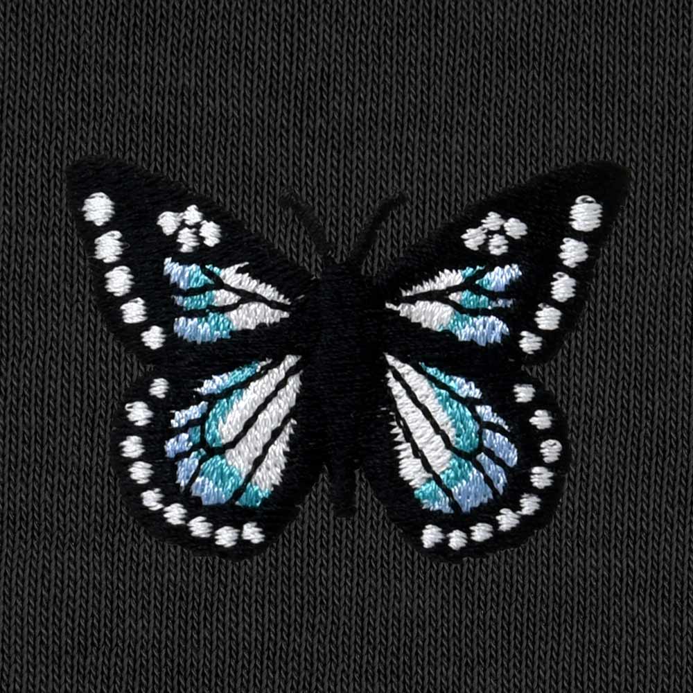 Dalix Butterfly Relaxed Fit Fleece Pullover Hooded Sweatshirt Womens in Black S Small