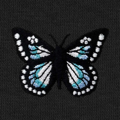 Dalix Butterfly Relaxed Fit Fleece Pullover Hooded Sweatshirt Womens in Black S Small