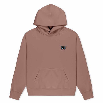 Dalix Butterfly Relaxed Midweight Fleece Pullover Hoodie