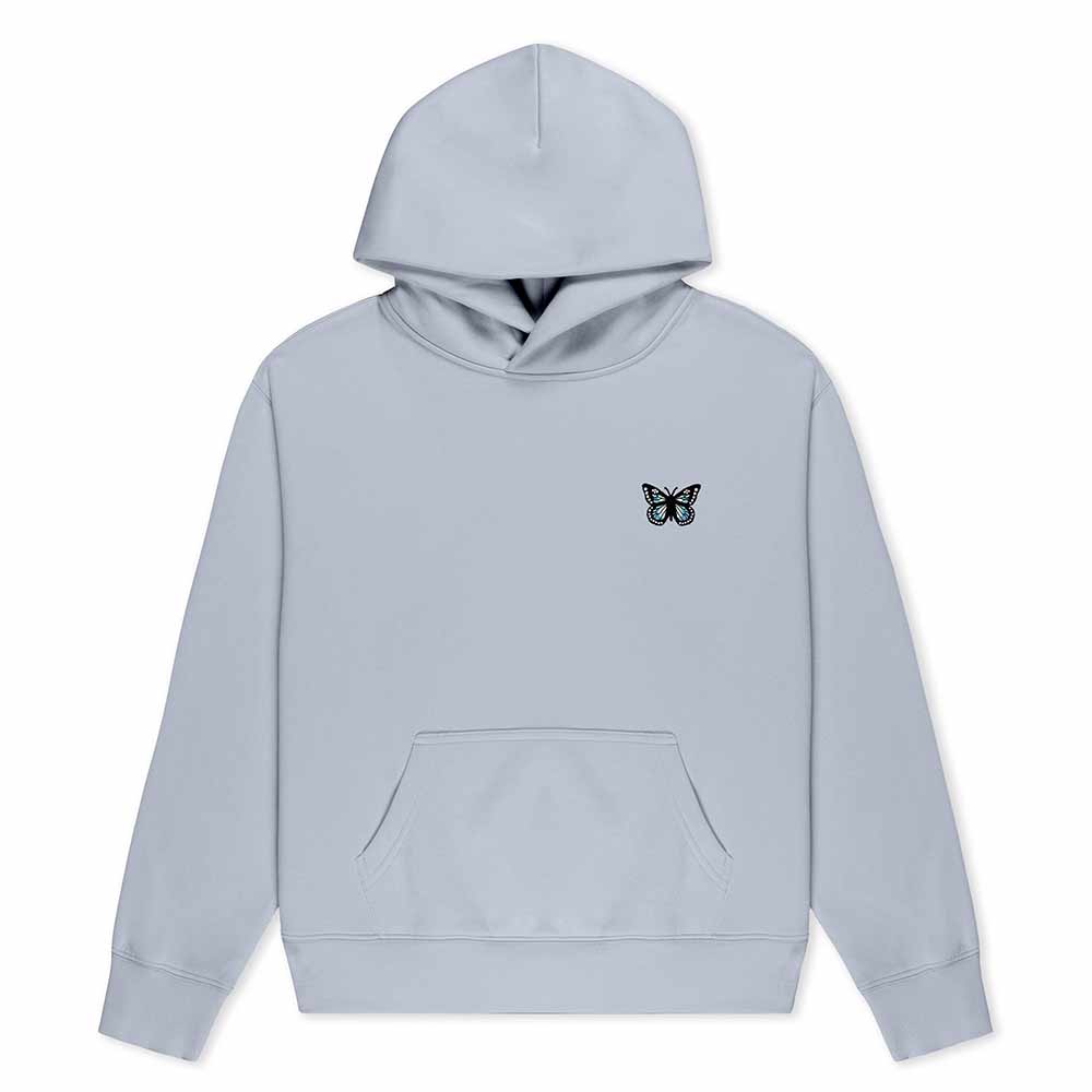 Dalix Butterfly Relaxed Midweight Fleece Pullover Hoodie