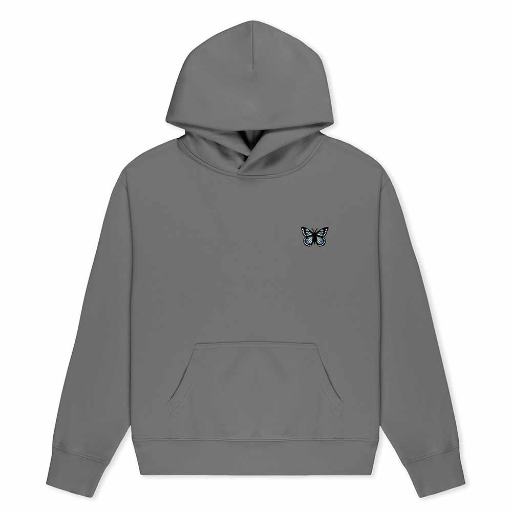 Dalix Butterfly Relaxed Midweight Fleece Pullover Hoodie