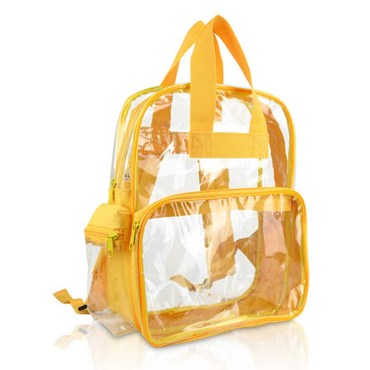 Dalix Clear Backpack Bags Smooth Plastic Transparent See Through