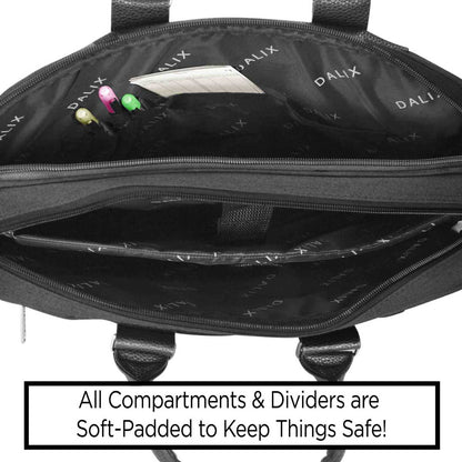 DALIX Mens Travel Briefcase