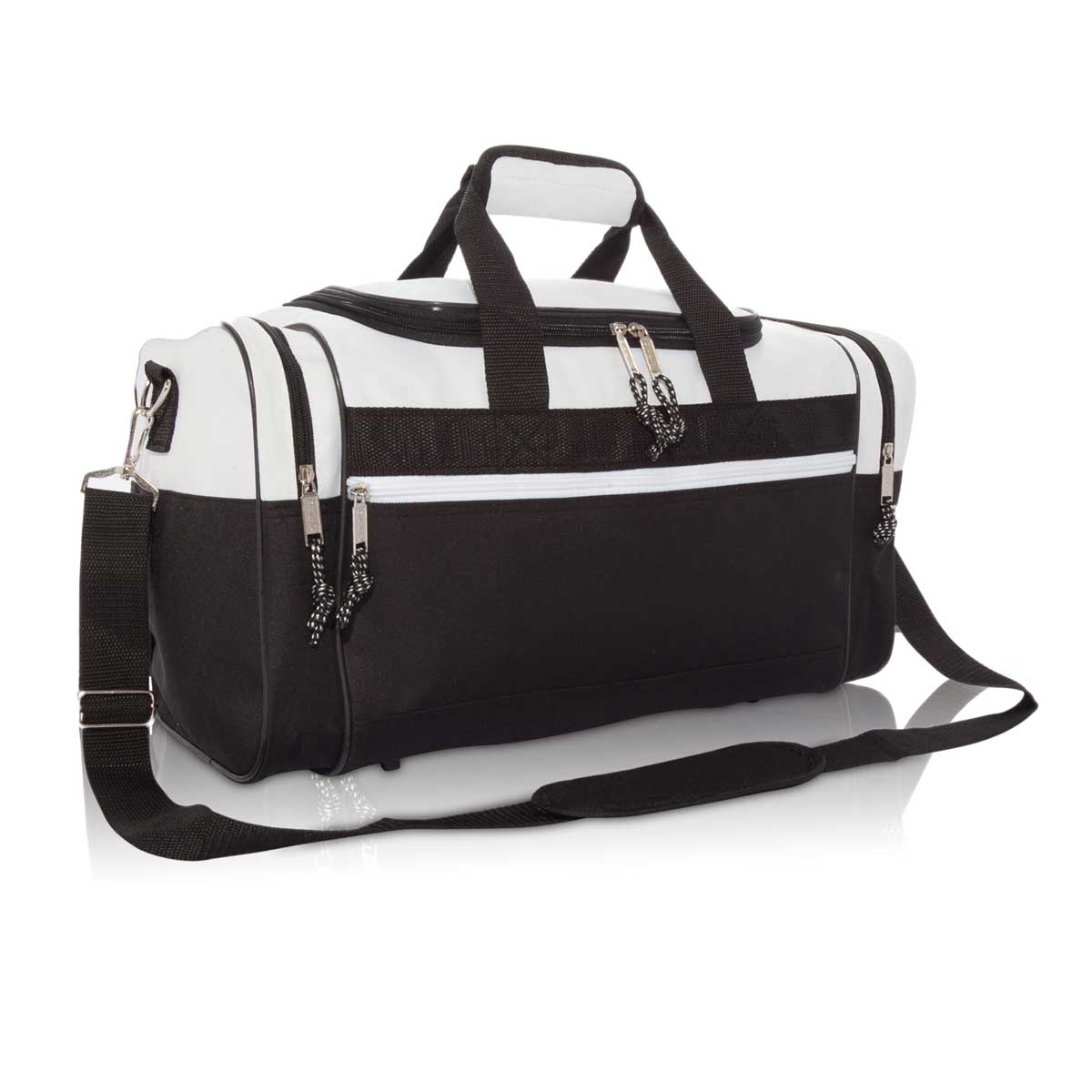 Dalix 17" Blank Duffel Bag Travel Size Sports Durable Gym Bag