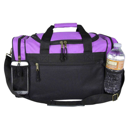Dalix 17" Duffel Bag Dual Front Mesh Accessories Pockets