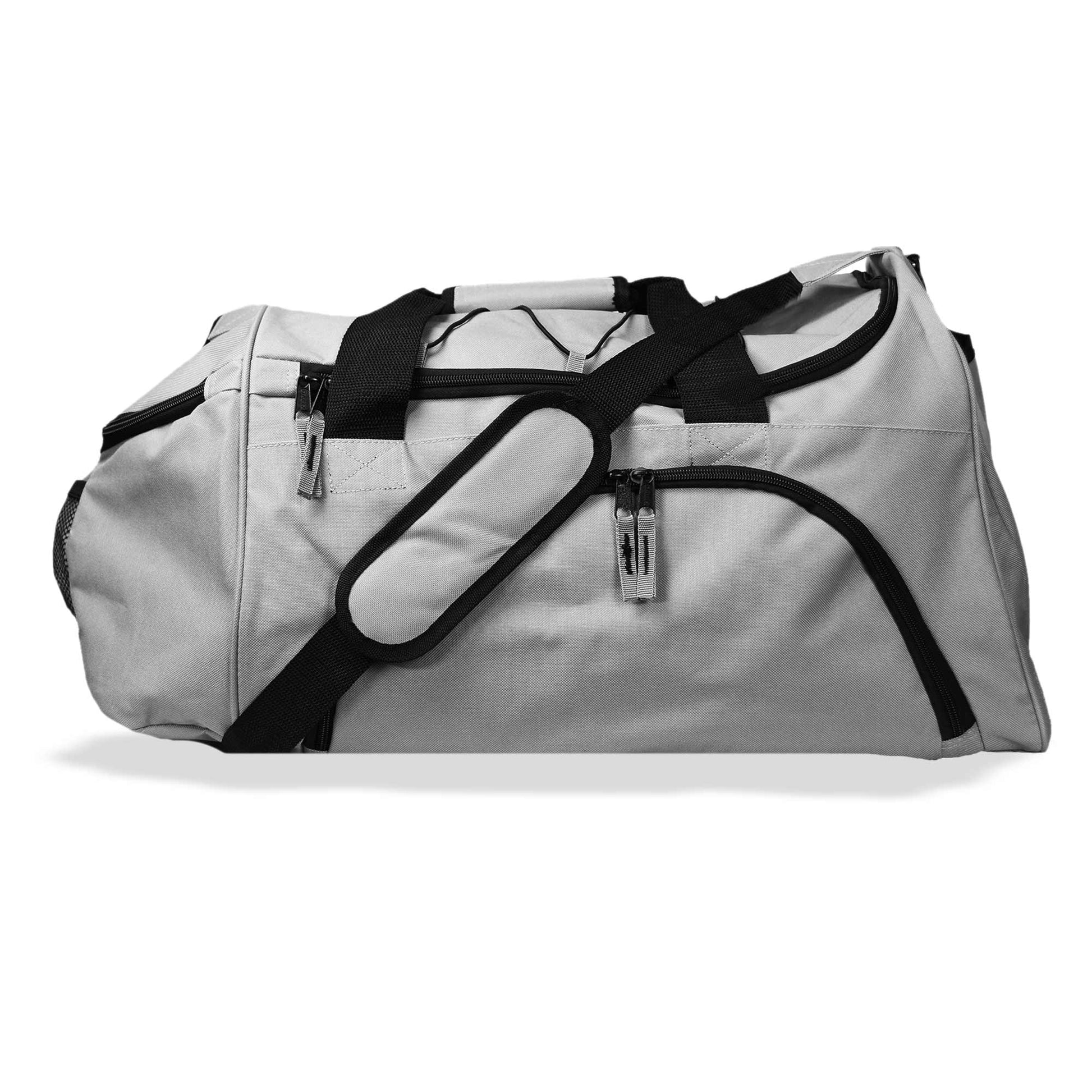 Canvas Duffle Bag, 24 Large Heavy Duty Duffle Bag, 46.5 Long Adjustable  Shoulder Strap, Black Duffel Bag, Big Sport Gym Foldable Duffel Bag