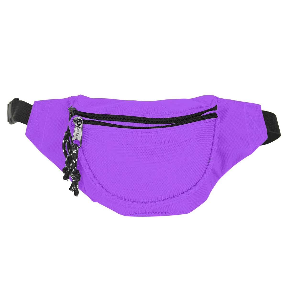 DALIX 2-Pack Small Waist Bags / Fanny Packs – Adjustable Belt Pouch For Travel, Men, Women, Kids