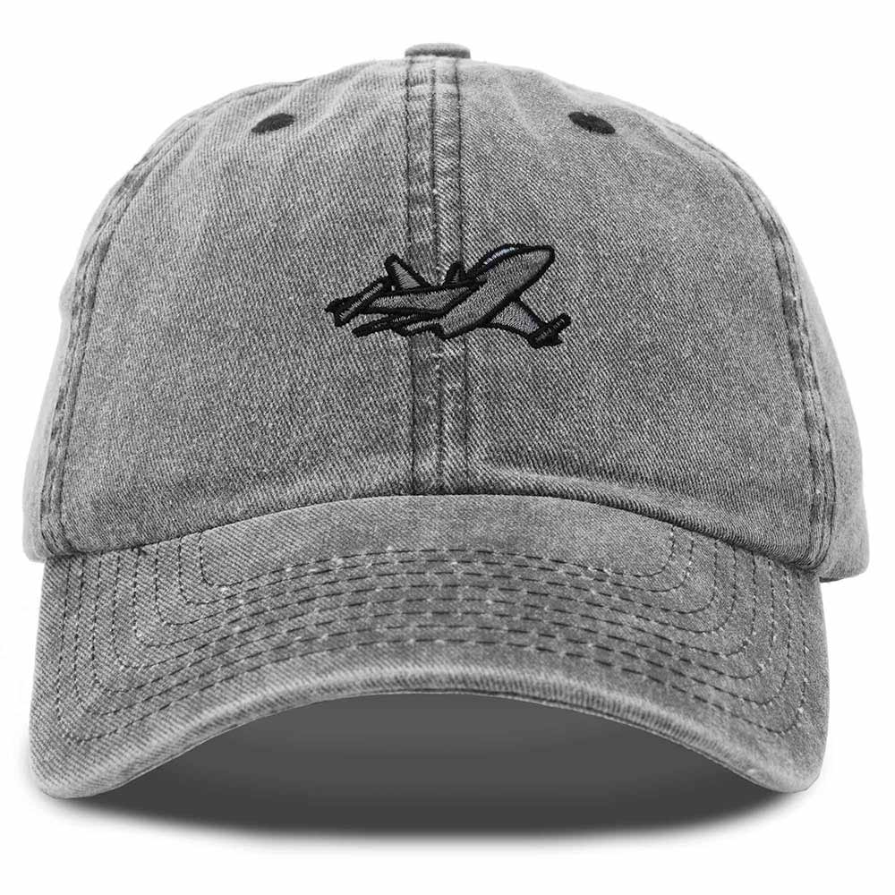 Dalix Jet Fighter Embroidered Cap Cotton Baseball Hat Airplane Jet Men in Black