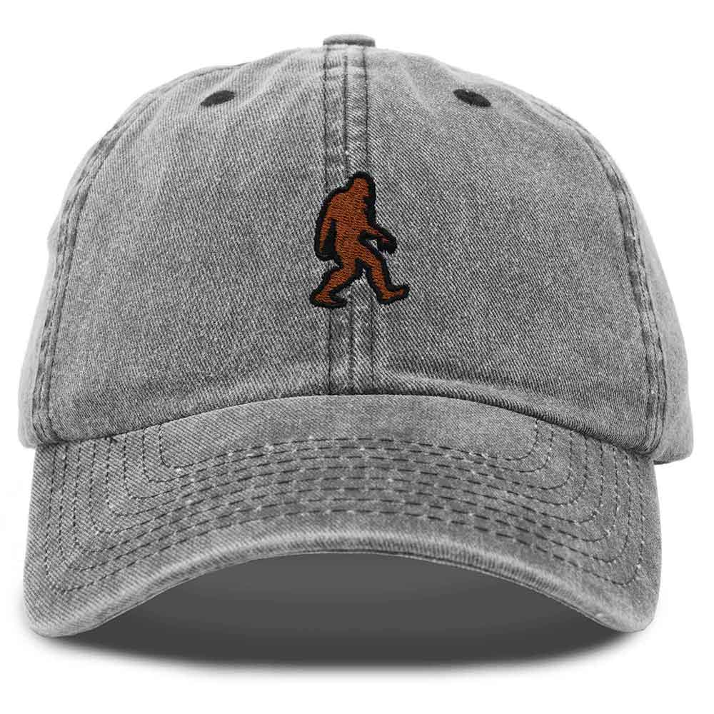 Dalix Sasquatch Embroidered Cap Cotton Baseball Summer Cool Dad Hat Mens in Black