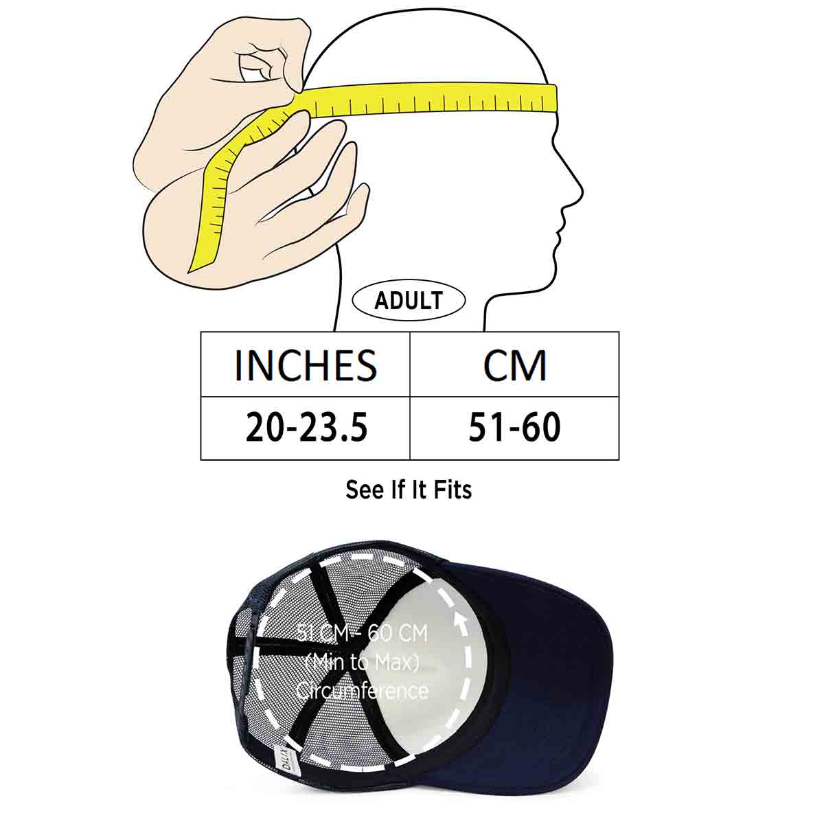Dalix Two Tone Trucker Hat