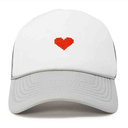 Dalix Pixel Heart Trucker Hat