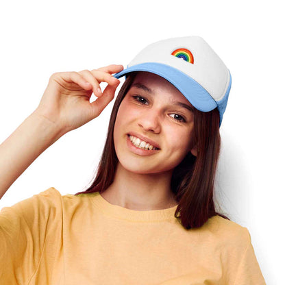 Dalix Rainbow Trucker Hat