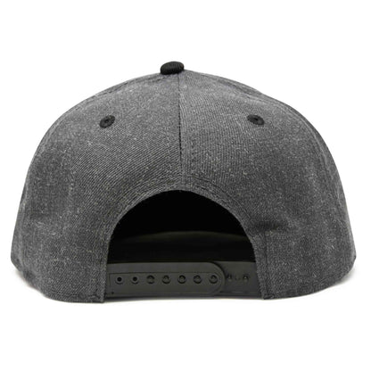 Dalix Alien Snapback Flat Bill Baseball Hat Embroidered Cap Mens in Black Light Gray