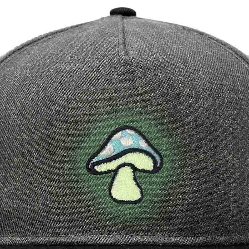 Dalix Mushroom Snapback Hat (Glow in the Dark)