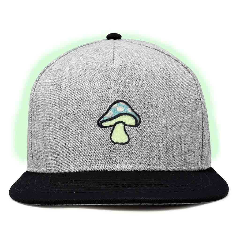 Dalix Mushroom Snapback Hat (Glow in the Dark)
