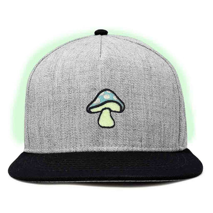 Dalix Mushroom Snapback Hat (Glow in the Dark)