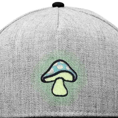 Dalix Mushroom Snapback Hat (Glow in the Dark)