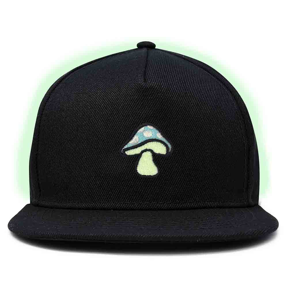 Dalix Mushroom Embroidered Glow in the Dark Hat Snapback Hat Baseball Cap Men in Black