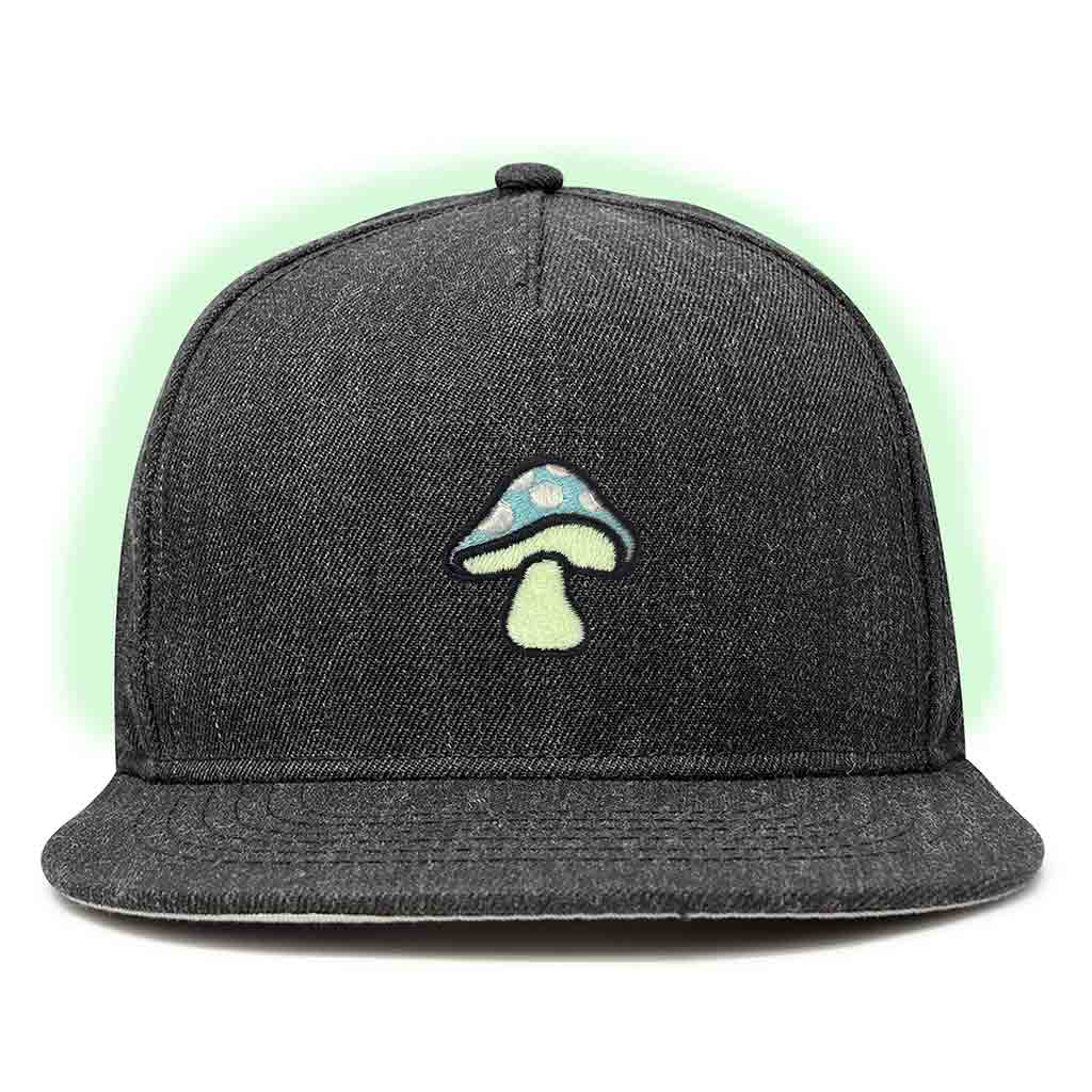 Dalix Mushroom Snapback Hat (Glow in the Dark)