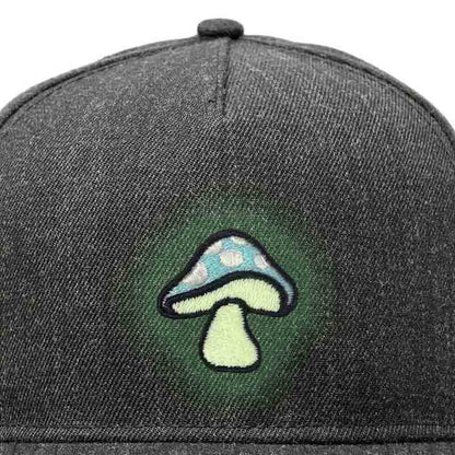 Dalix Mushroom Snapback Hat (Glow in the Dark)