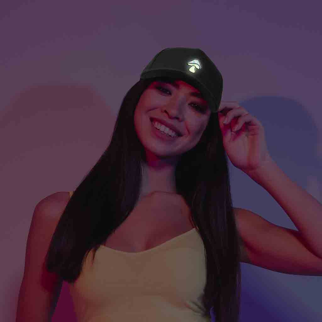 Dalix Mushroom Snapback Hat (Glow in the Dark)