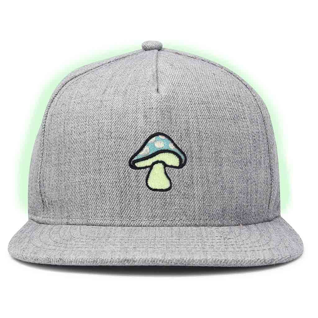 Dalix Mushroom Snapback Hat (Glow in the Dark)