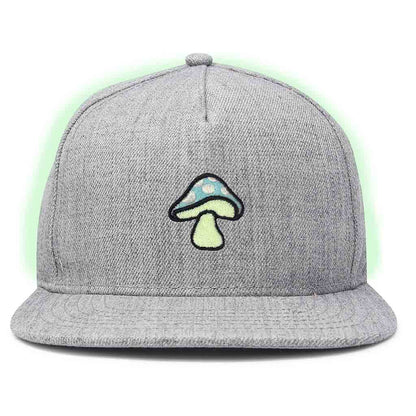 Dalix Mushroom Snapback Hat (Glow in the Dark)