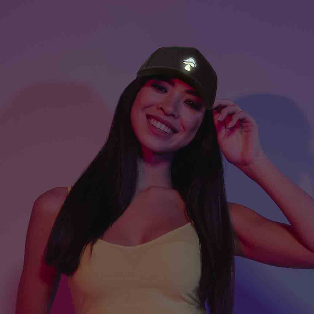 Dalix Mushroom Snapback Hat (Glow in the Dark)