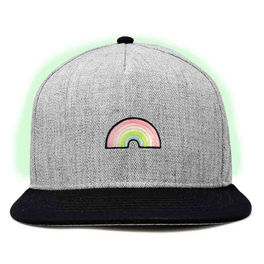 Dalix Rainbow Snapback Hat (Glow in the Dark)