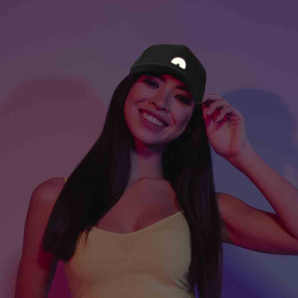 Dalix Rainbow Snapback Hat (Glow in the Dark)