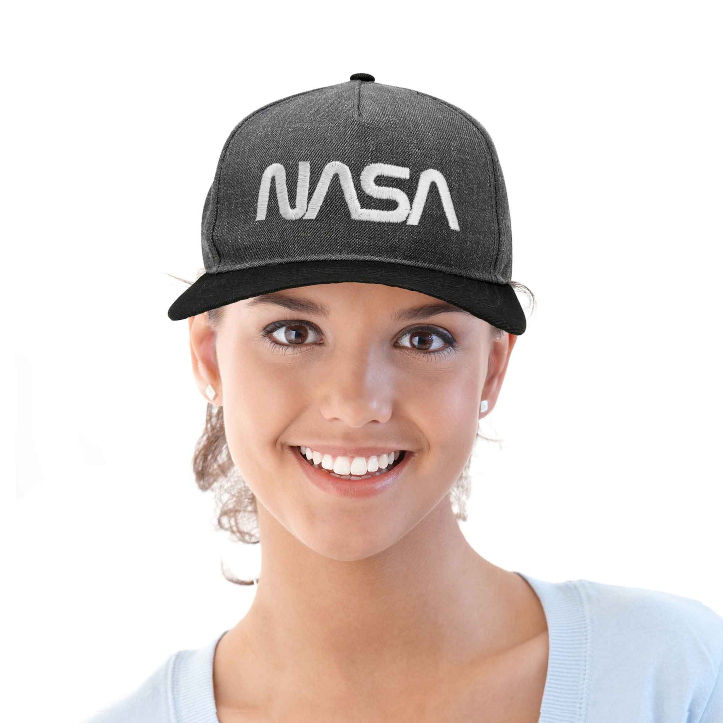 Dalix NASA Worm Snapback Hat