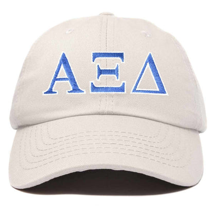 Alpha Xi Delta Sorority Hat Womens Greek Letters Embroidered Baseball Cap