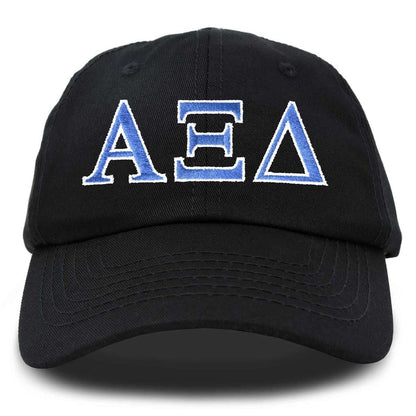 Alpha Xi Delta Sorority Hat Womens Greek Letters Embroidered Baseball Cap