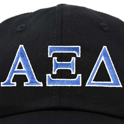Alpha Xi Delta Sorority Hat Womens Greek Letters Embroidered Baseball Cap