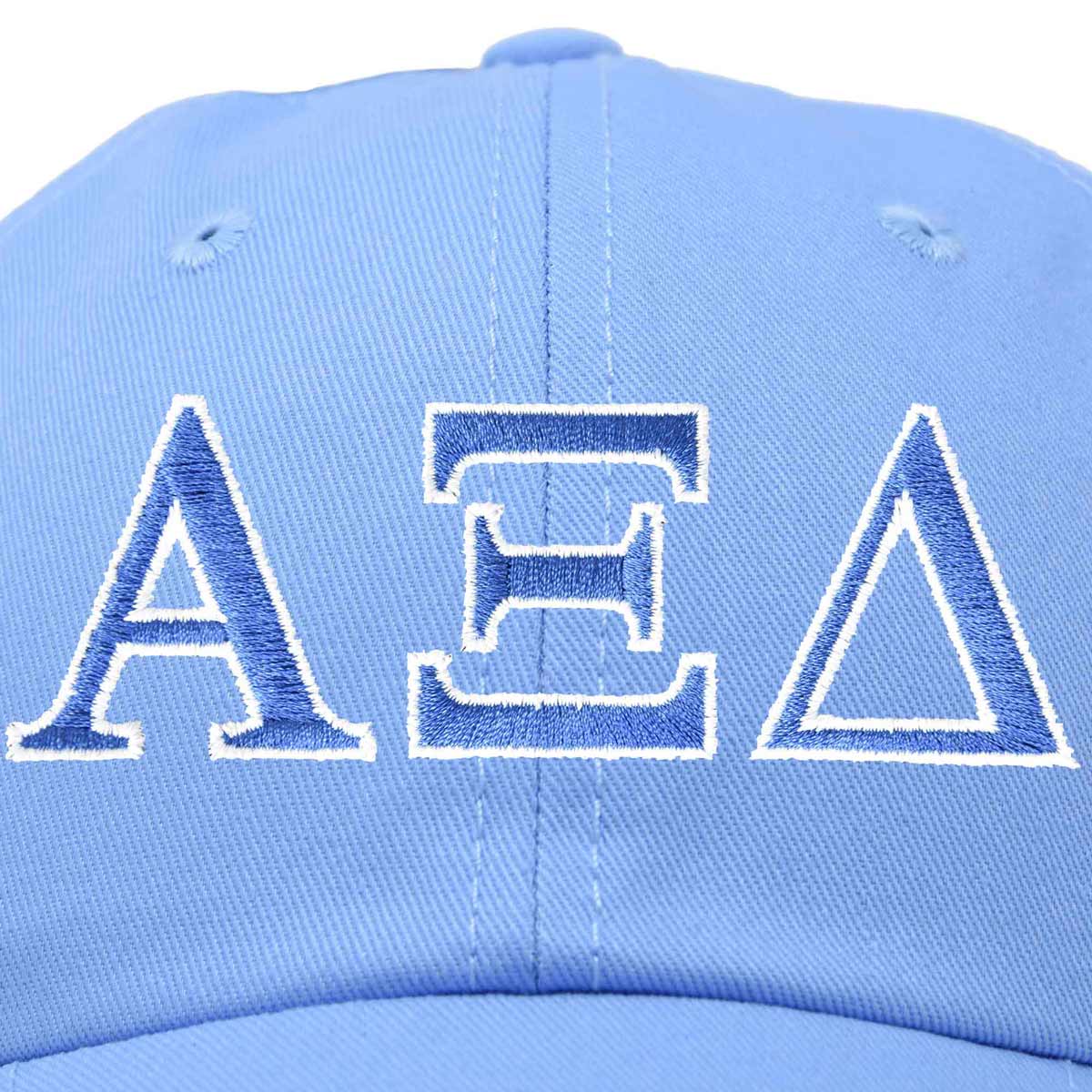 Alpha Xi Delta Sorority Hat Womens Greek Letters Embroidered Baseball Cap